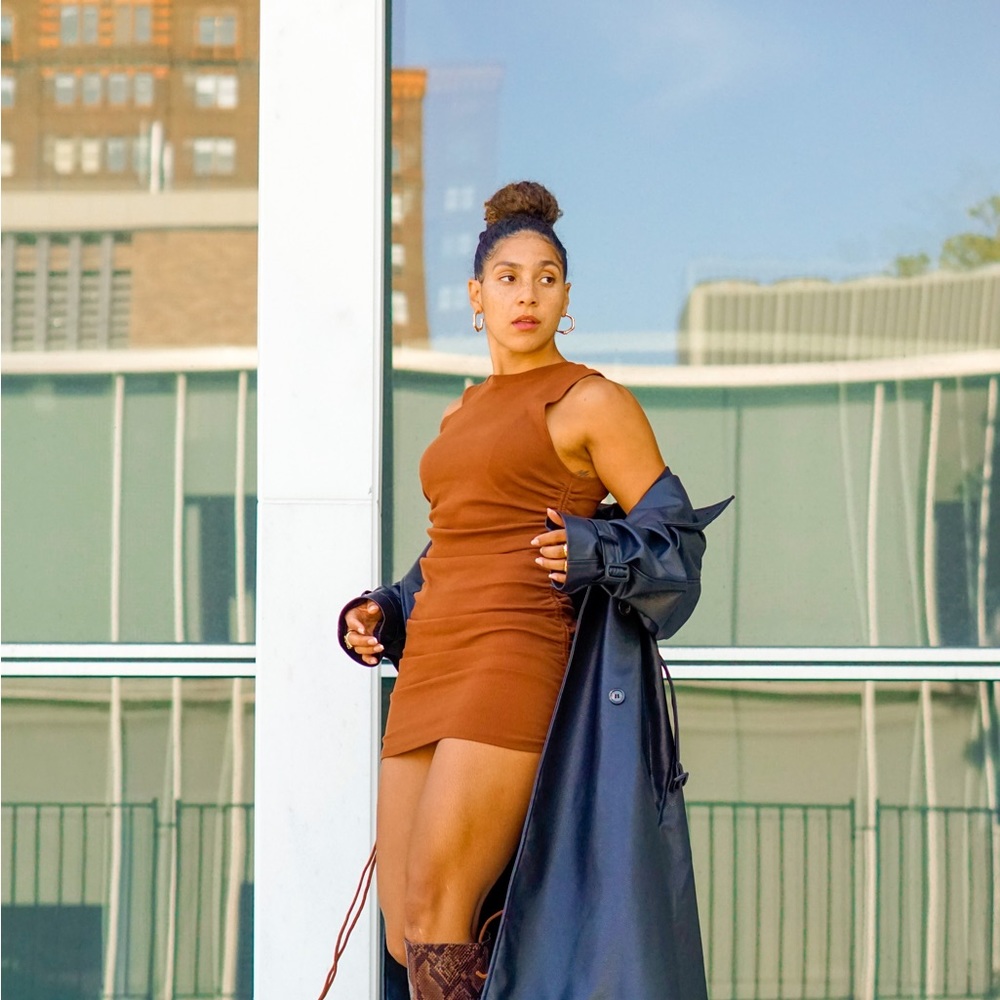 Ruched Mini Dress - Picture 2 of 3